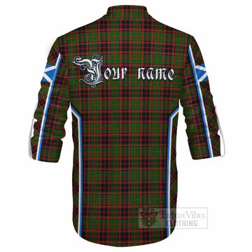 Buchan Tartan Crest Ghillie Kilt Shirt Scotland Coat of Arm Flag Style