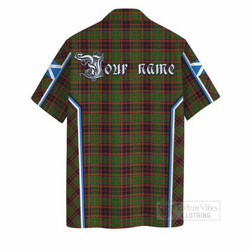 Buchan Tartan Crest Hawaiian Shirt Scotland Coat of Arm Flag Style