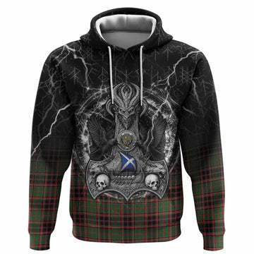 Buchan Tartan Crest Hoodie Celtic Odin's Raven Legacy