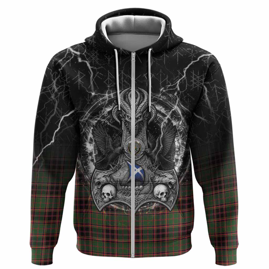 Buchan Tartan Crest Hoodie Celtic Odin's Raven Legacy