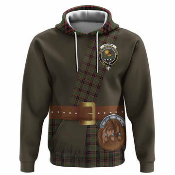 Buchan Tartan Crest Hoodie Kilt Costume Style