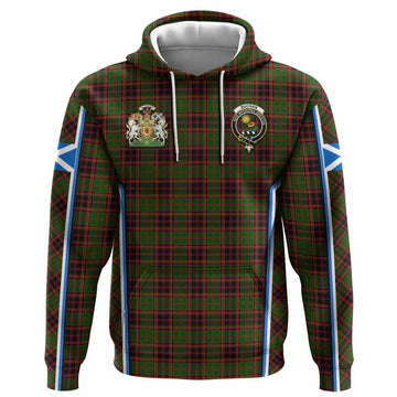 Buchan Tartan Crest Hoodie Scotland Coat of Arm Flag Style - Tartan Vibes Clothing