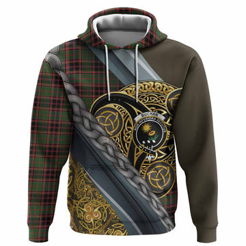 Buchan Tartan Crest Hoodie Scottish Triskele Celtic