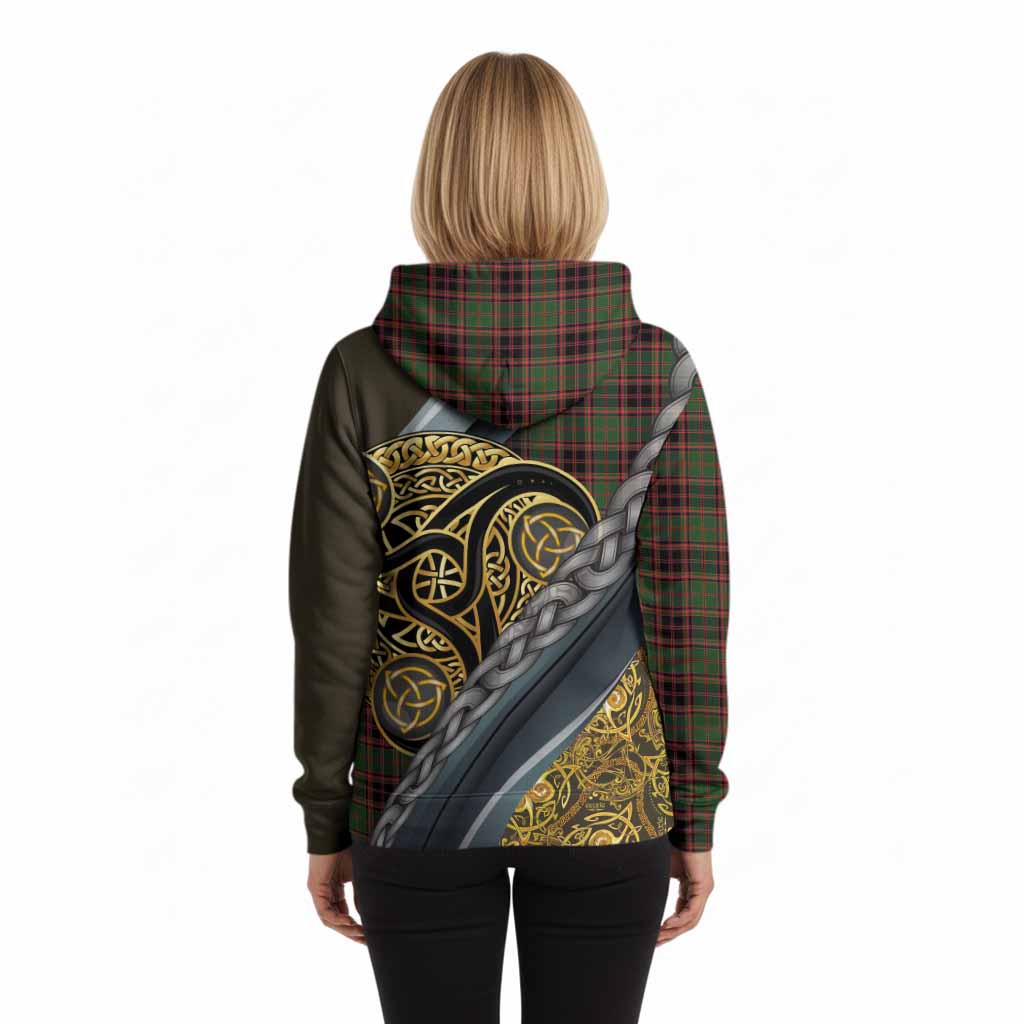 Buchan Tartan Crest Hoodie Scottish Triskele Celtic
