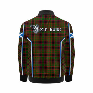 Buchan Tartan Crest Kid Bomber Jacket Scotland Coat of Arm Flag Style