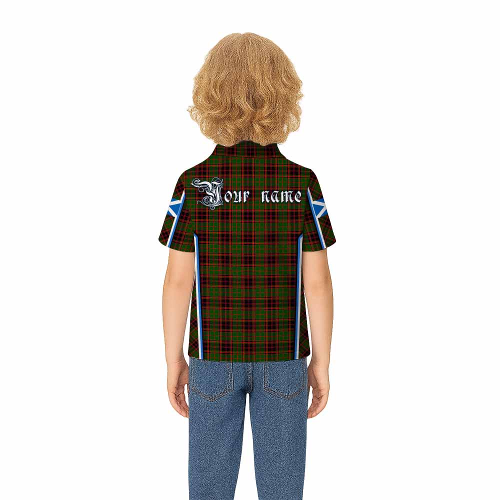 Buchan Tartan Crest Kid Polo Shirt Scotland Coat of Arm Flag Style - Tartan Vibes Clothing