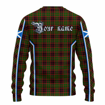 Buchan Tartan Crest Knitted Sweater Scotland Coat of Arm Flag Style - Tartan Vibes Clothing