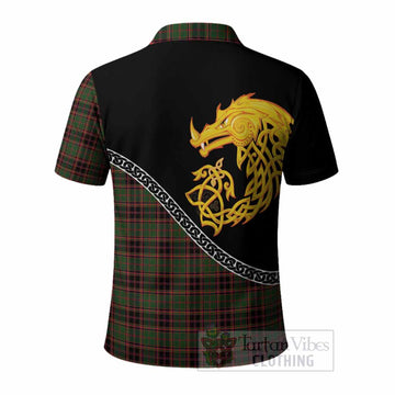 Buchan Tartan Crest Polo Shirt Legendary Dragon Knot Half Style