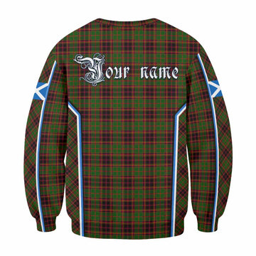 Buchan Tartan Crest Sweatshirt Scotland Coat of Arm Flag Style
