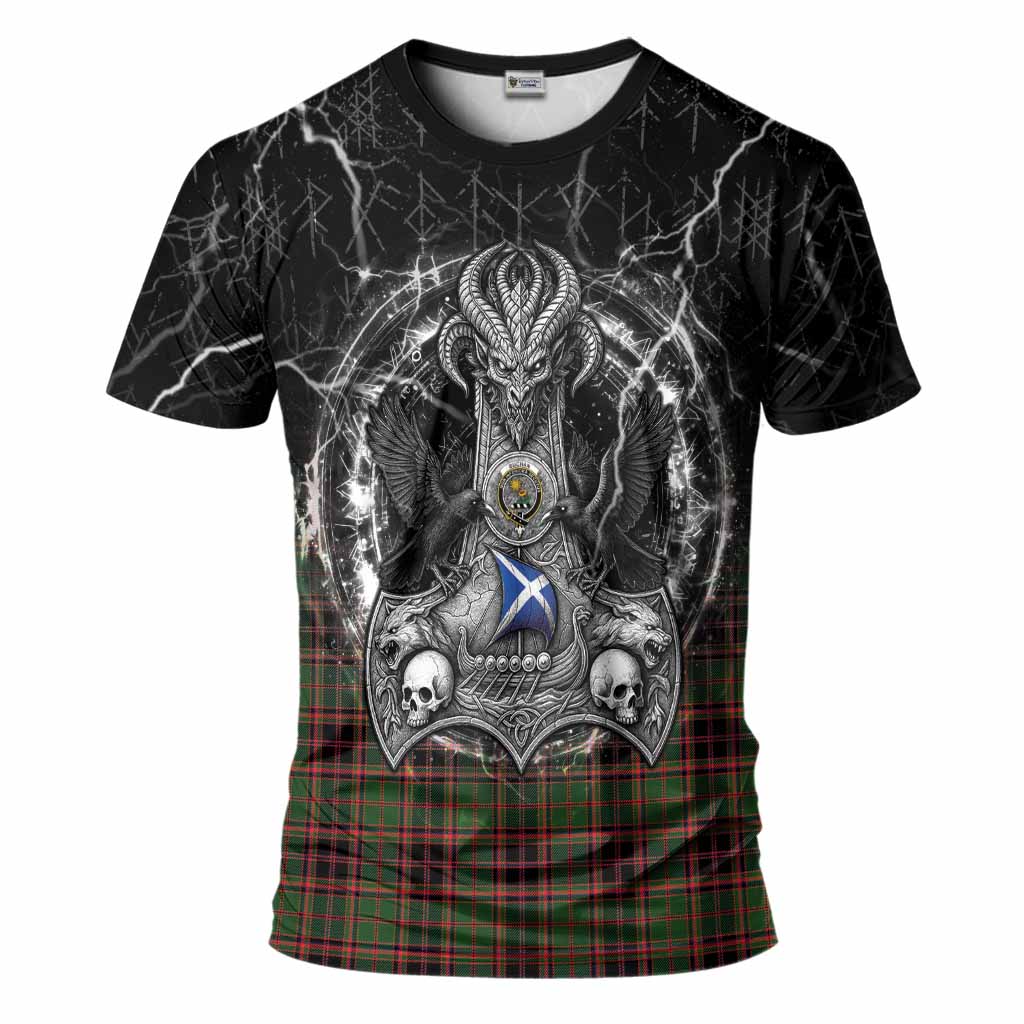 Buchan Tartan Crest T-Shirt Celtic Odin's Raven Legacy