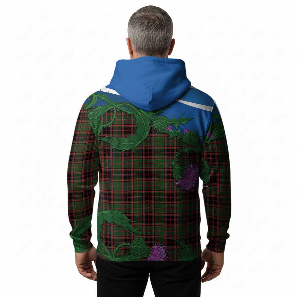 Buchan Tartan Family Crest Hoodie Thistle in Minimalism
