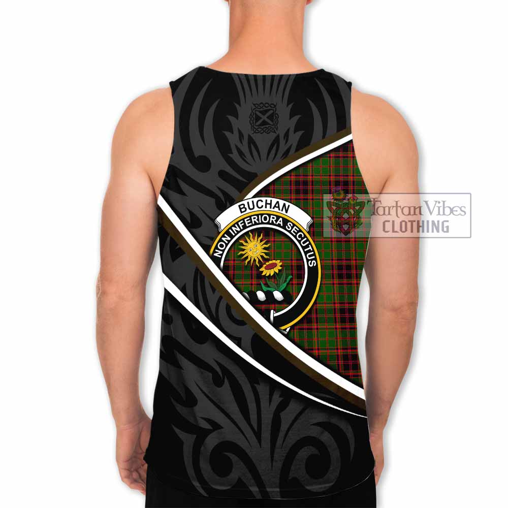 Buchan Tartan Family Crest Men Tank Top Celtic Scottish Thistle Floral - Tartan Vibes Clothing
