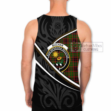 Buchan Tartan Family Crest Men Tank Top Celtic Scottish Thistle Floral - Tartan Vibes Clothing