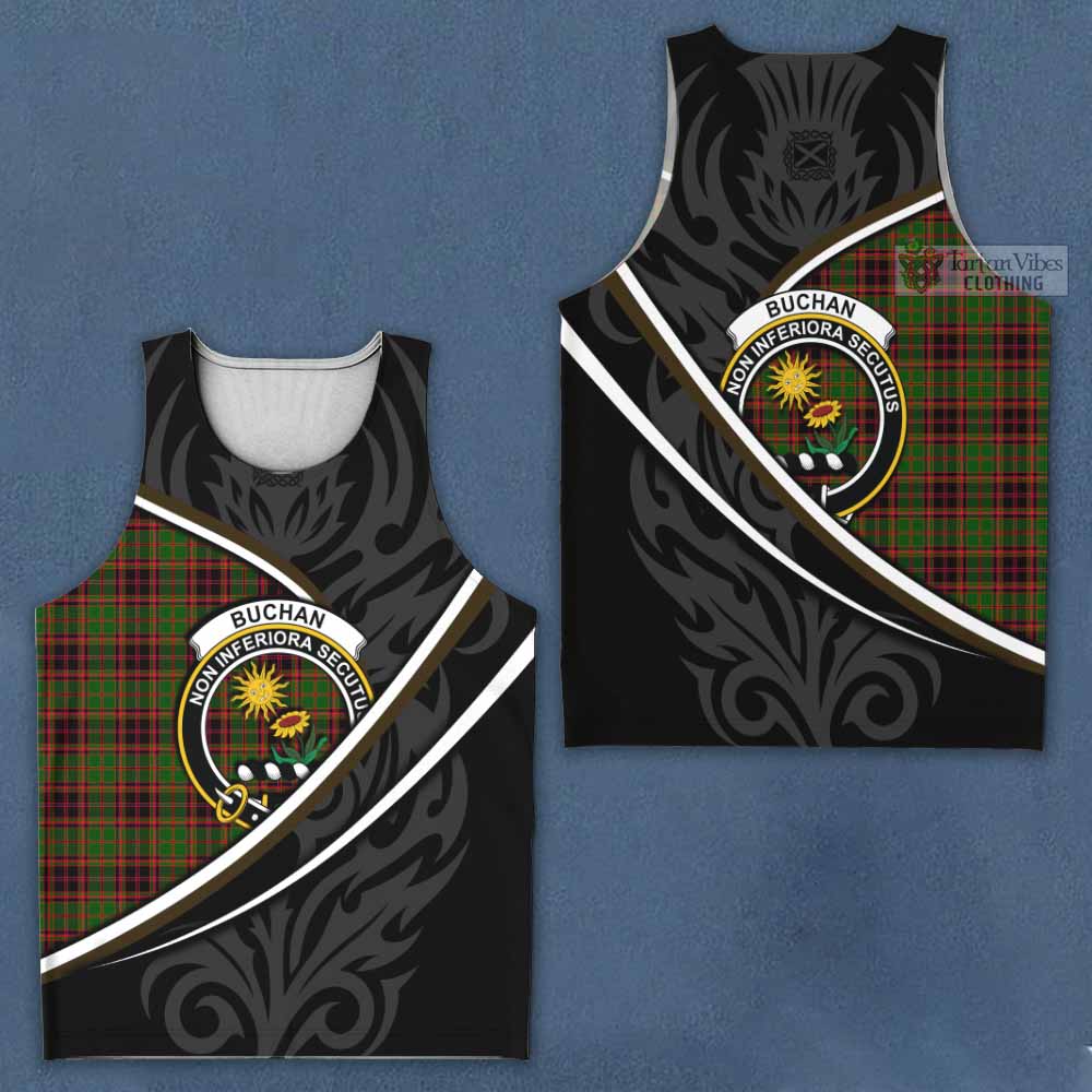 Buchan Tartan Family Crest Men Tank Top Celtic Scottish Thistle Floral - Tartan Vibes Clothing