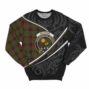 Buchan Tartan Family Crest Sweatshirt Celtic Scottish Thistle Floral