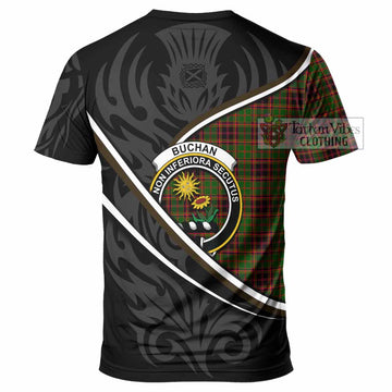 Buchan Tartan Family Crest T-shirt Celtic Scottish Thistle Floral - Tartan Vibes Clothing