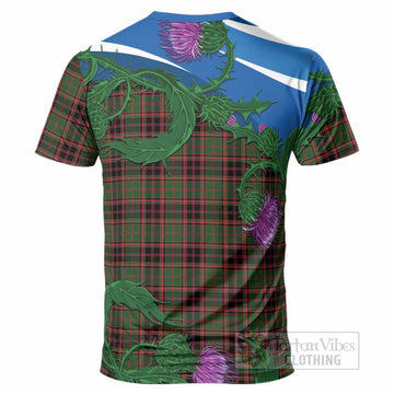 Buchan Tartan Family Crest T-Shirt Thistle in Minimalism