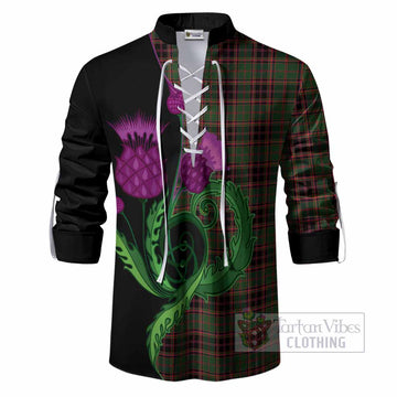 Buchan Tartan Ghillie Shirt Traditional Scottish Thistle