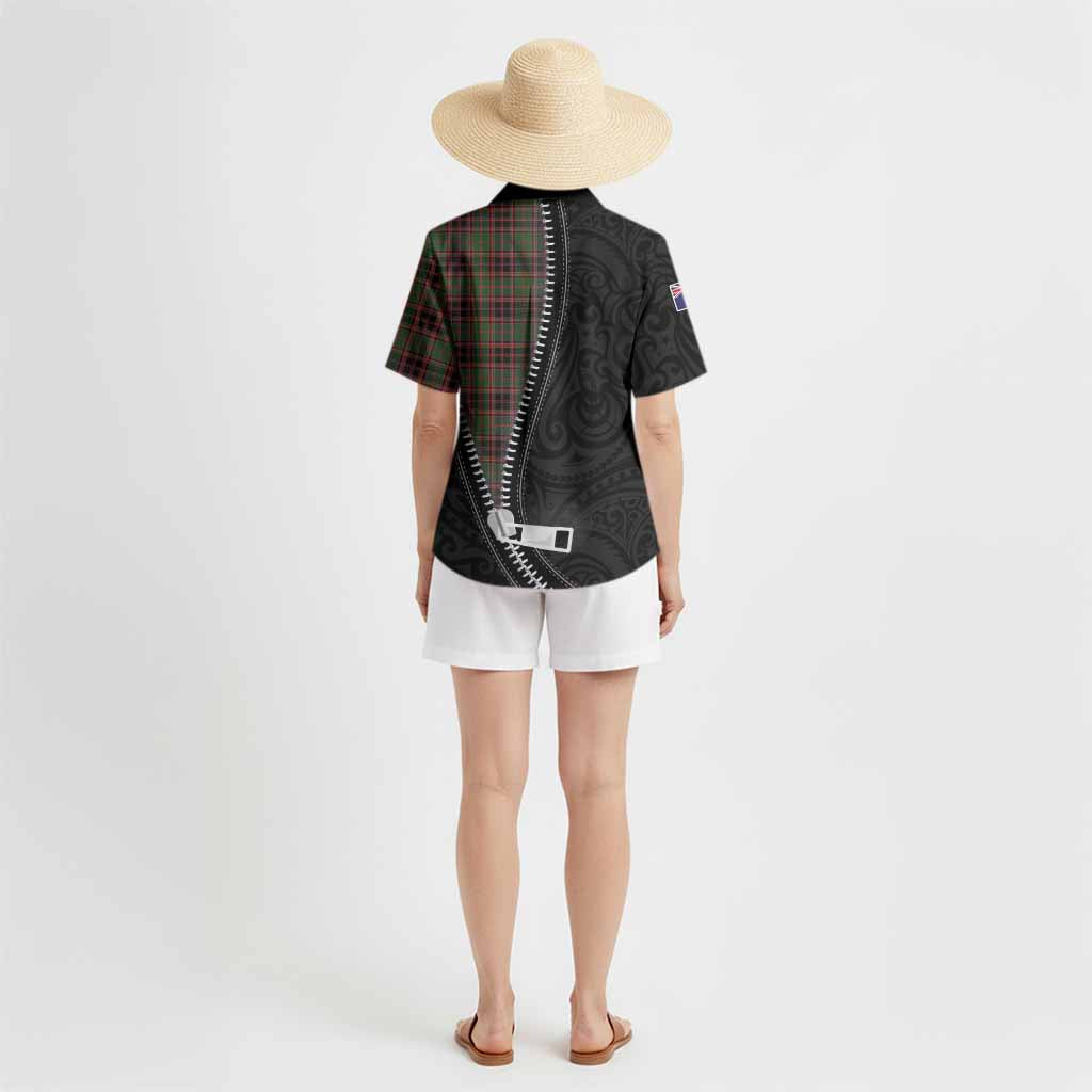 Buchan Tartan Hawaiian Shirt New Zealand Pattern Unique Zipper Stylized