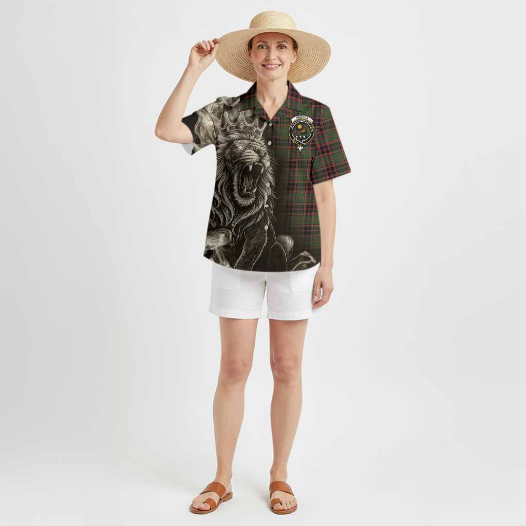 Buchan Tartan Hawaiian Shirt Roaring Lion Heritage