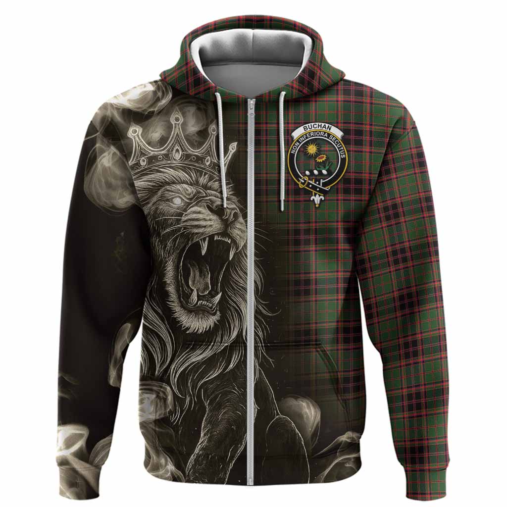 Buchan Tartan Hoodie Roaring Lion Heritage