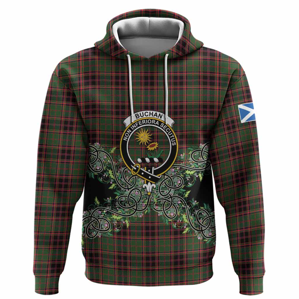 Buchan Tartan Hoodie Thistle Scottish Spirit