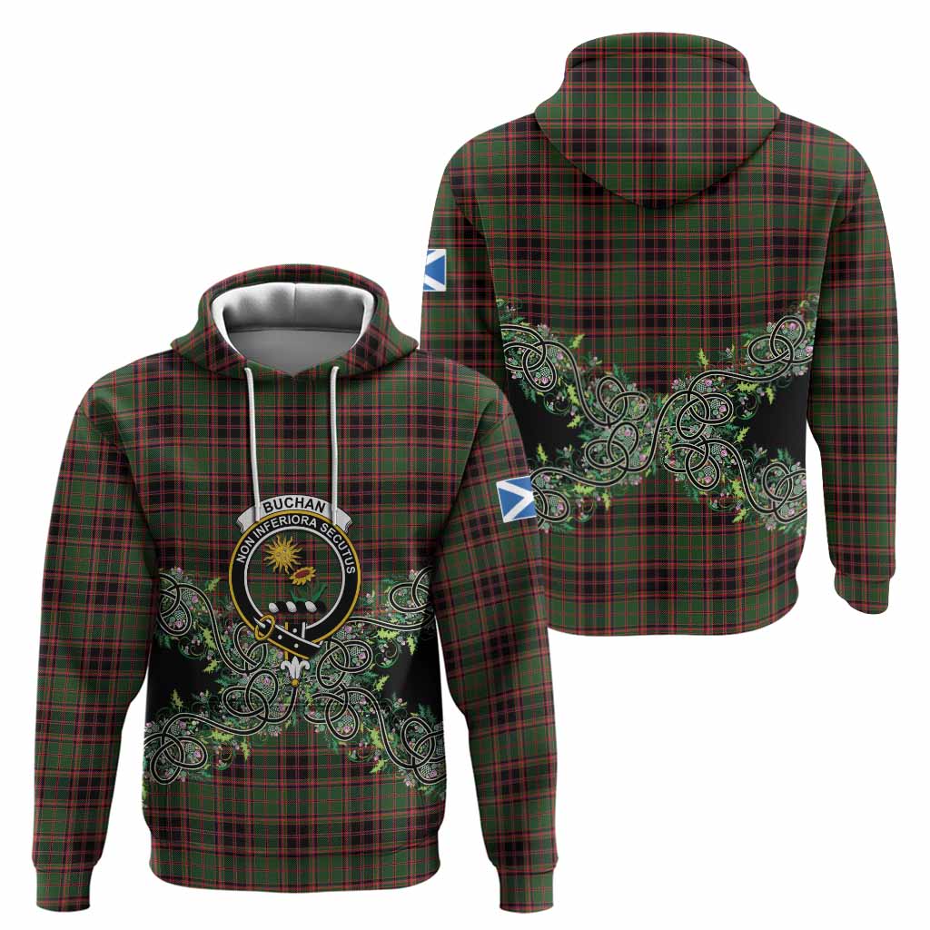 Buchan Tartan Hoodie Thistle Scottish Spirit