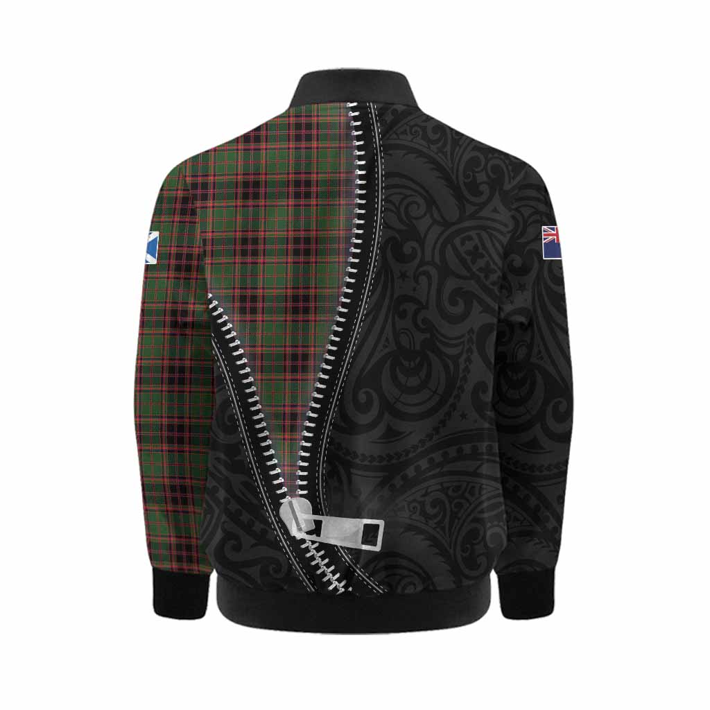 Buchan Tartan Kid Bomber Jacket New Zealand Pattern Unique Zipper Stylized