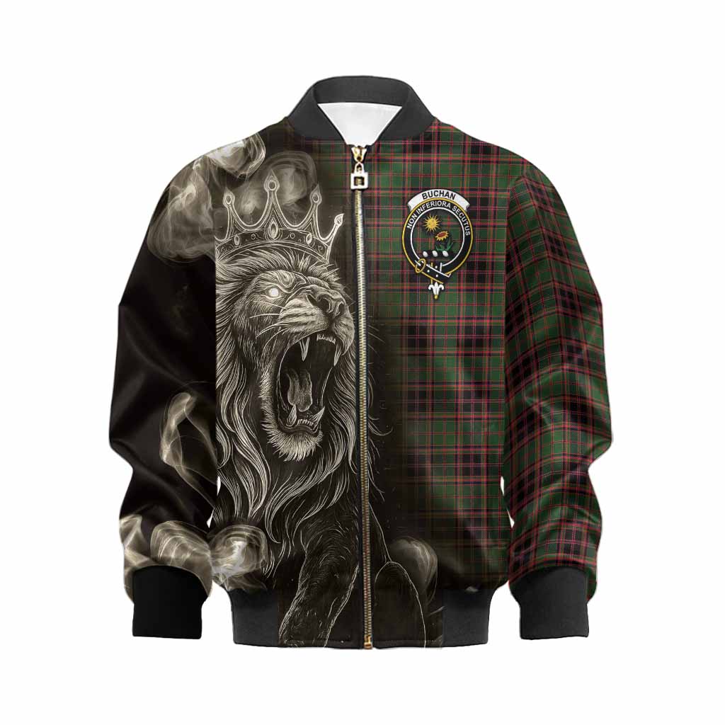 Buchan Tartan Kid Bomber Jacket Roaring Lion Heritage