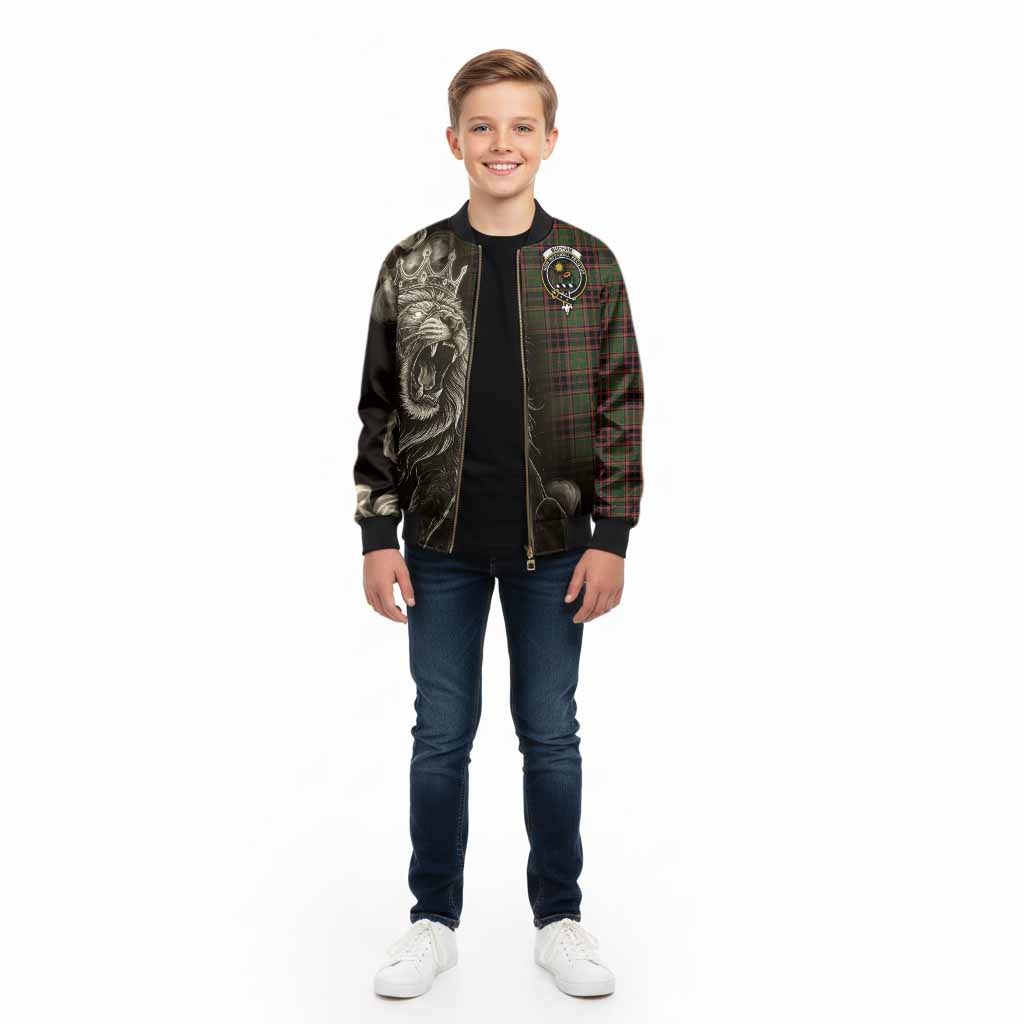 Buchan Tartan Kid Bomber Jacket Roaring Lion Heritage