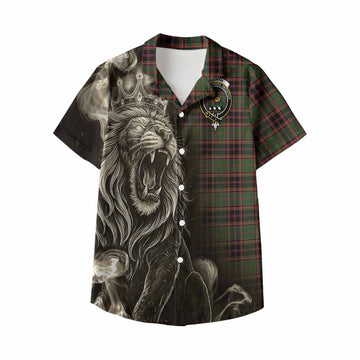 Buchan Tartan Kid Hawaiian Shirt Roaring Lion Heritage