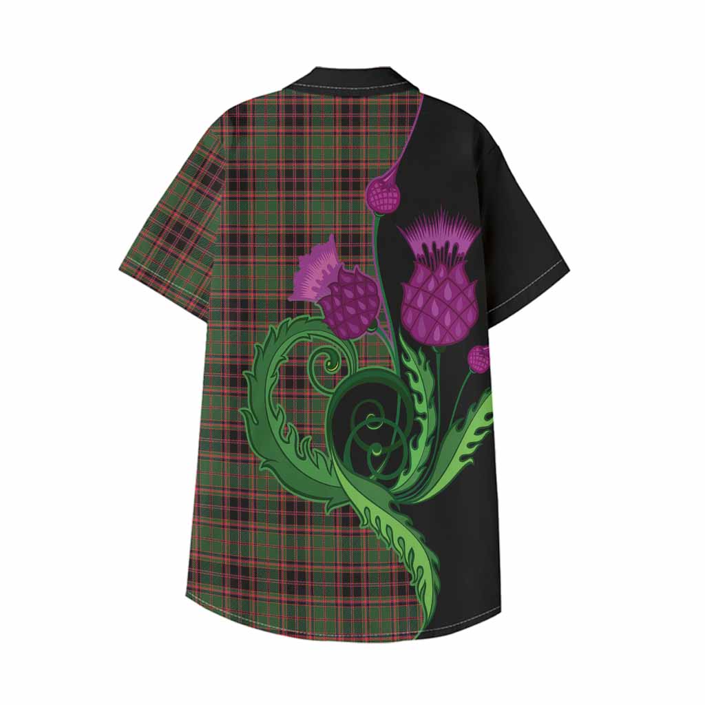 Buchan Tartan Kid Hawaiian Shirt Traditional Scottish Thistle