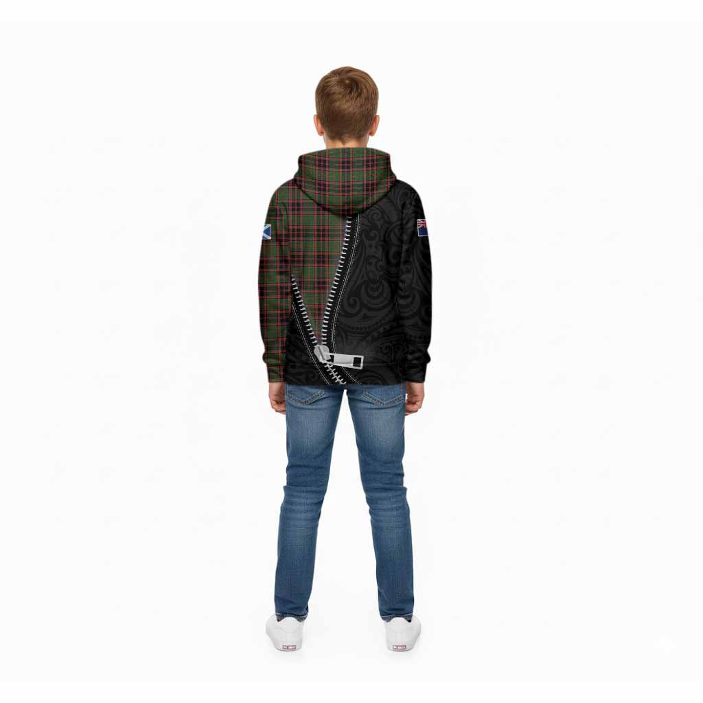 Buchan Tartan Kid Hoodie New Zealand Pattern Unique Zipper Stylized