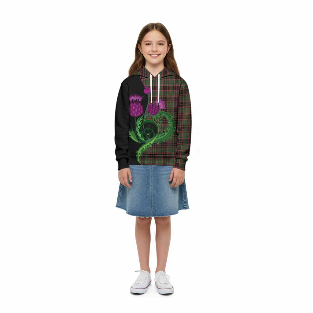 Buchan Tartan Kid Hoodie Traditional Scottish Thistle