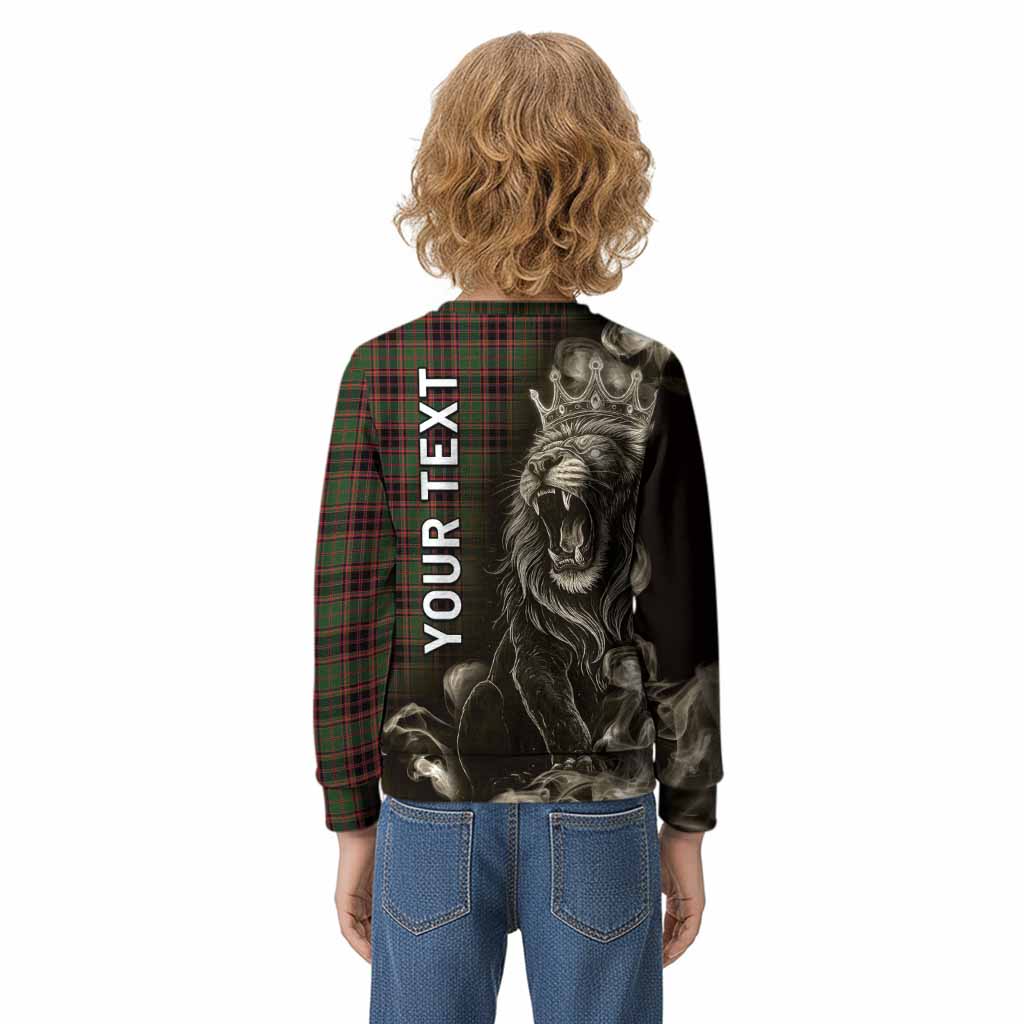 Buchan Tartan Kid Knitted Sweatshirt Roaring Lion Heritage