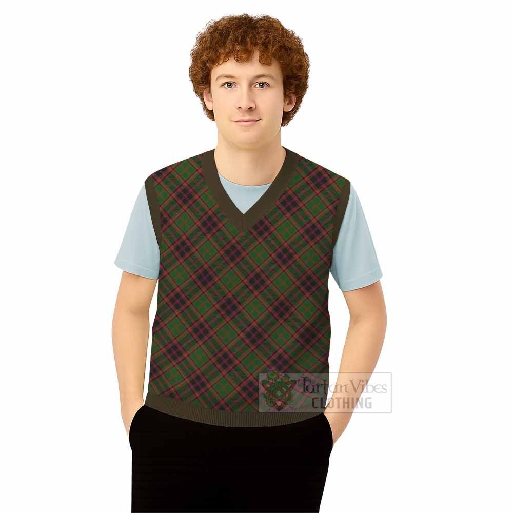 Buchan Tartan  Knitted V-Neck Vest Cross Style
