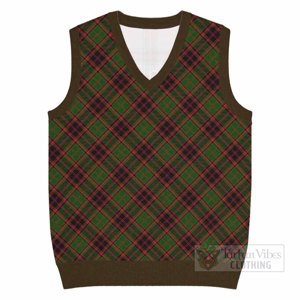 Buchan Tartan  Knitted V-Neck Vest Cross Style