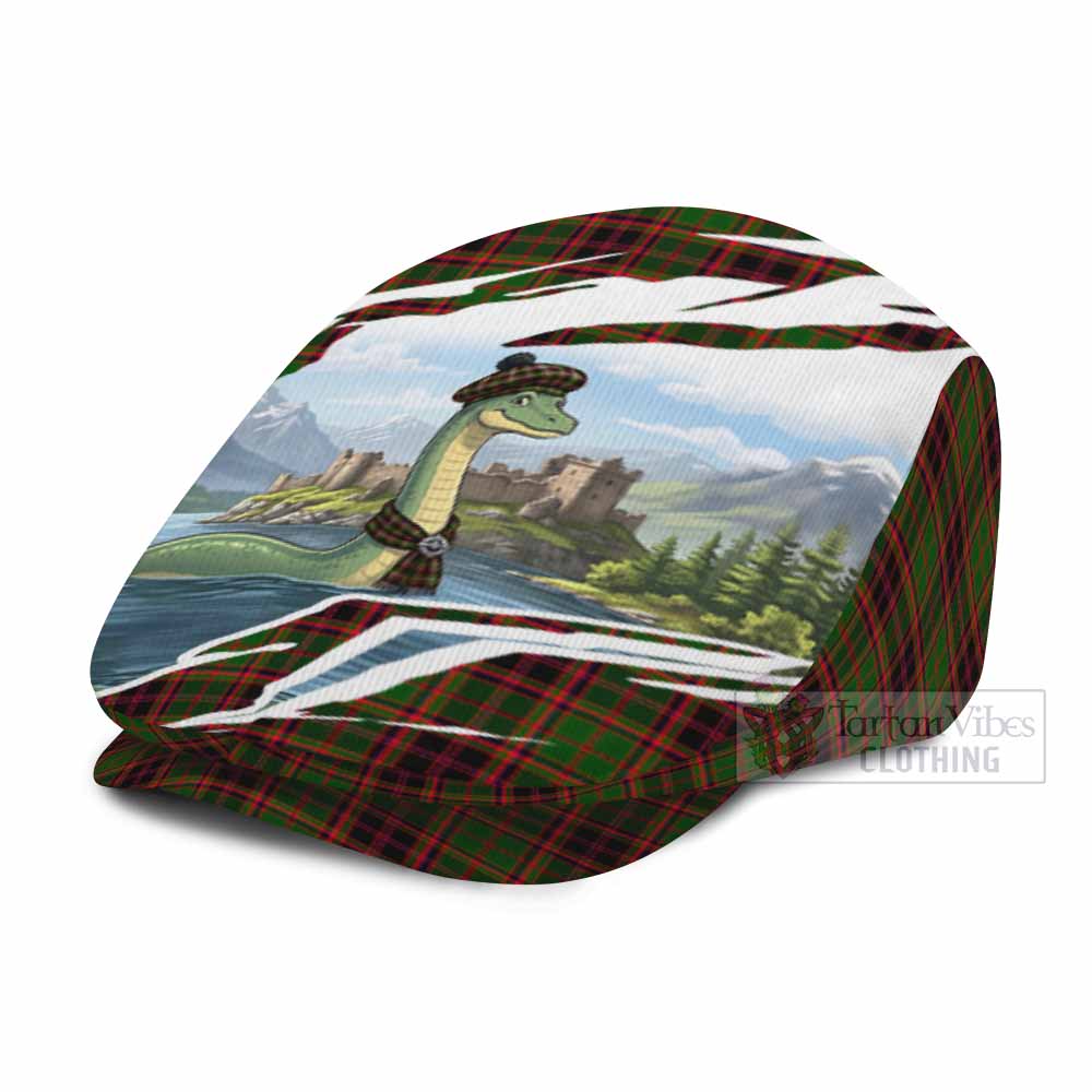 Buchan Tartan Loch Ness Monster Scottish Heritage Art Flat Cap, Jeff Cap