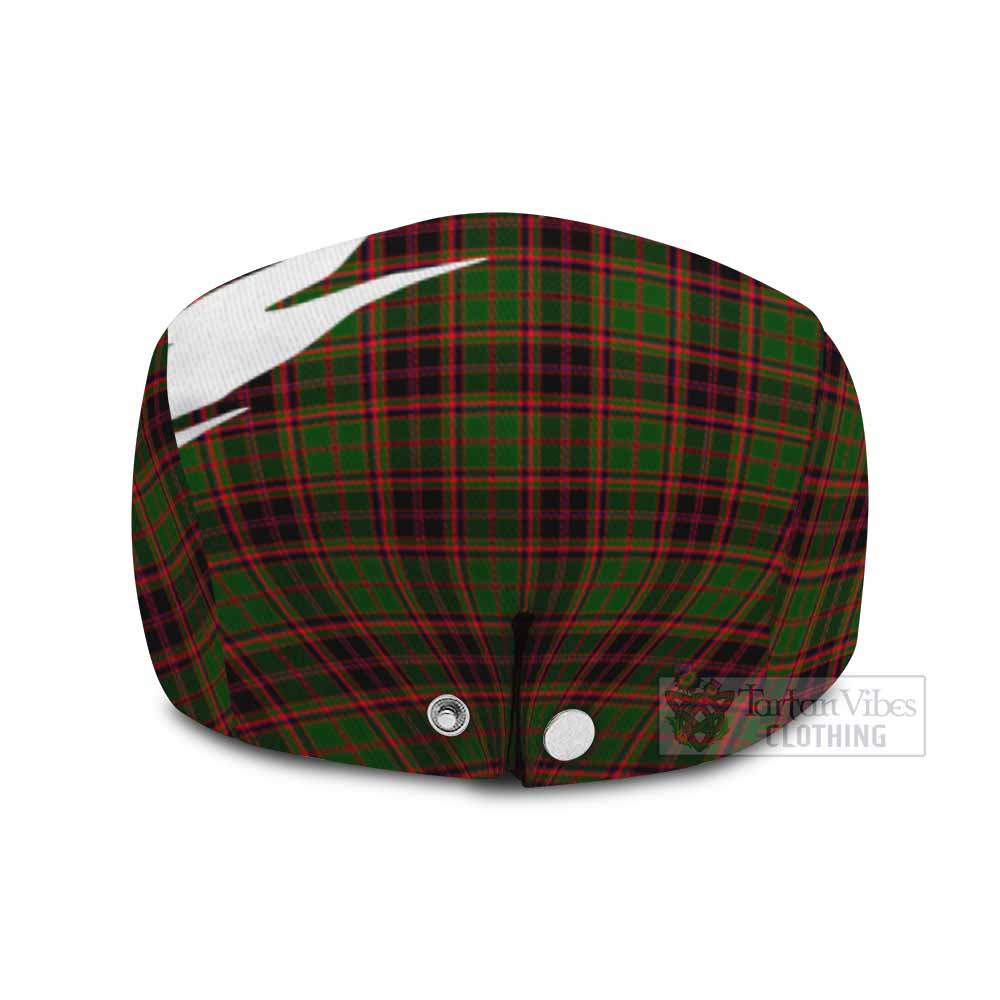 Buchan Tartan Loch Ness Monster Scottish Heritage Art Flat Cap, Jeff Cap