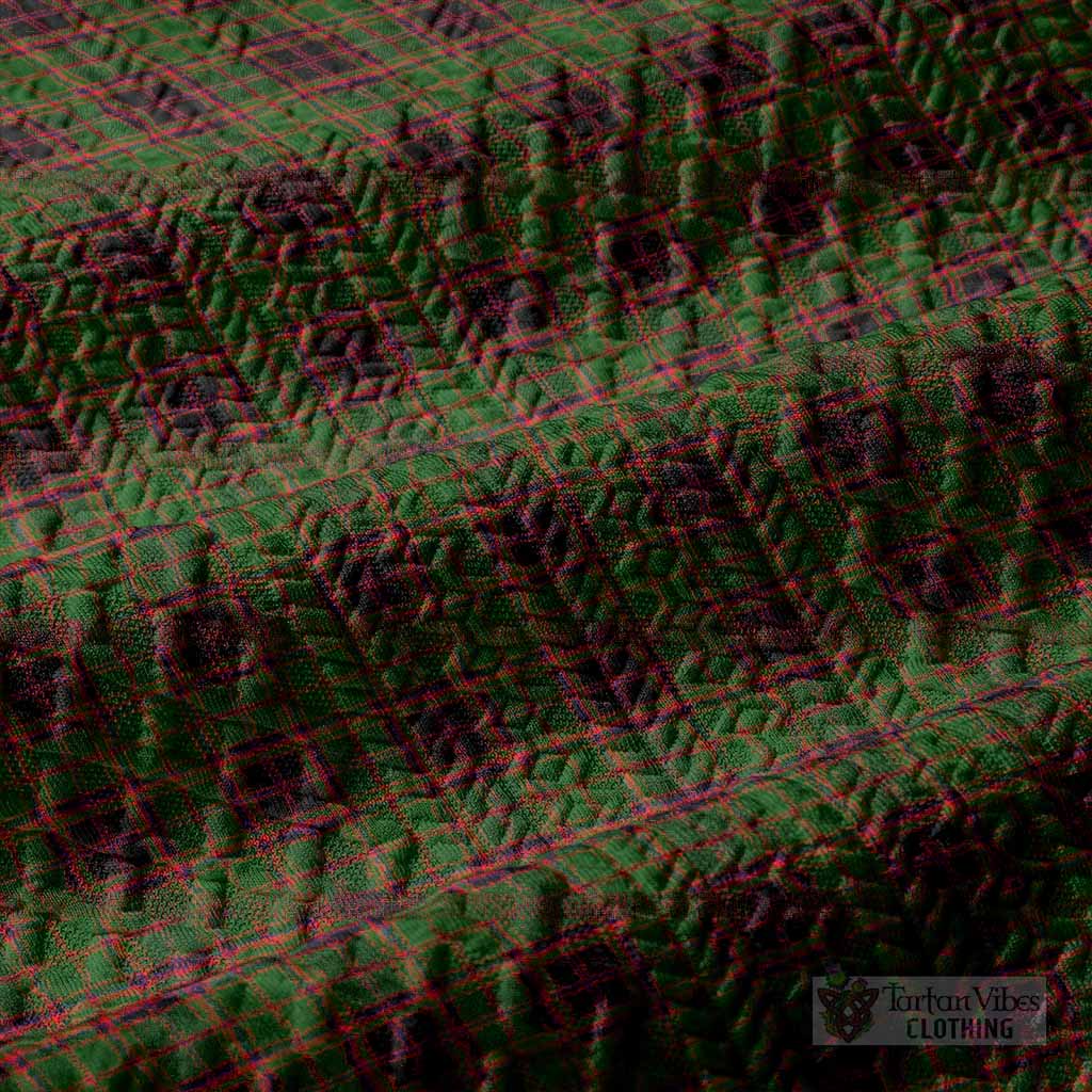 Buchan Tartan Men’s Polo Sweater Top with Family Crest