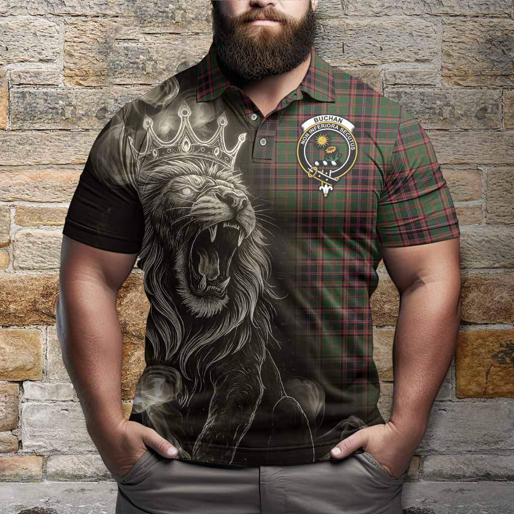 Buchan Tartan Polo Shirt Roaring Lion Heritage