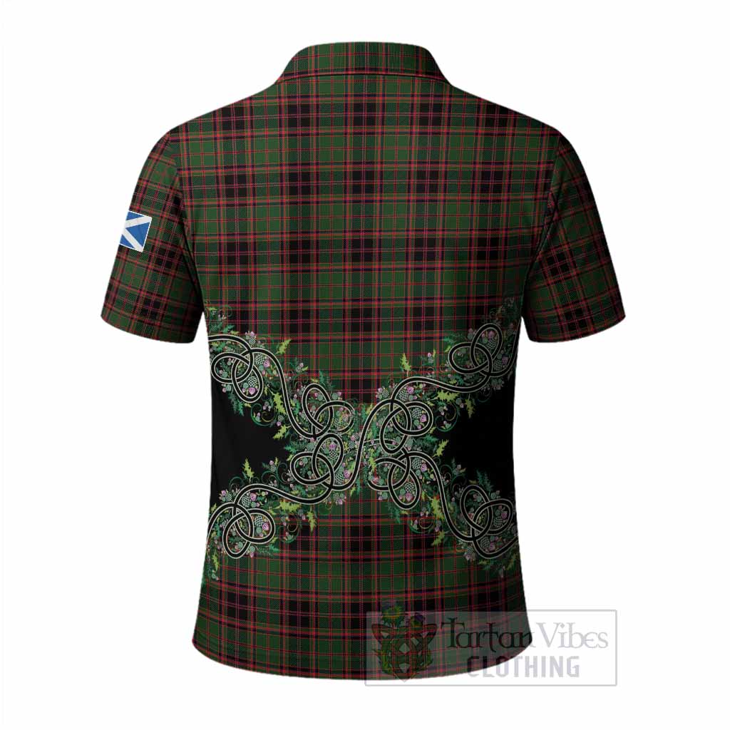 Buchan Tartan Polo Shirt Thistle Scottish Spirit
