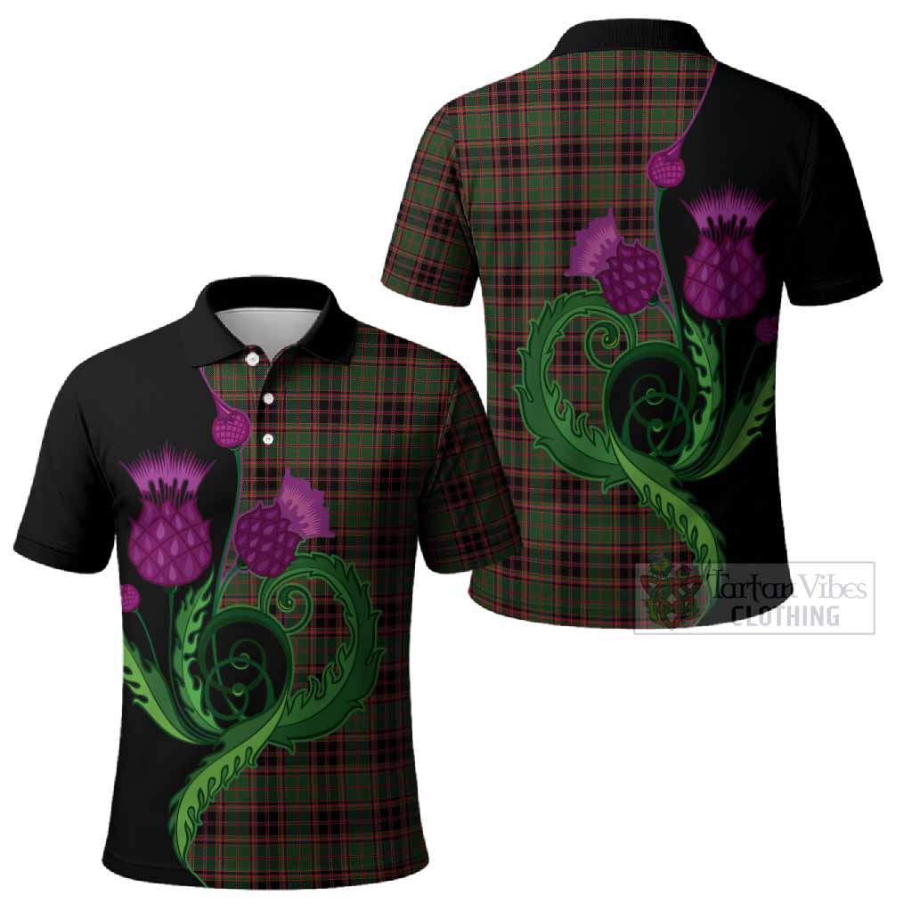 Buchan Tartan Polo Shirt Traditional Scottish Thistle