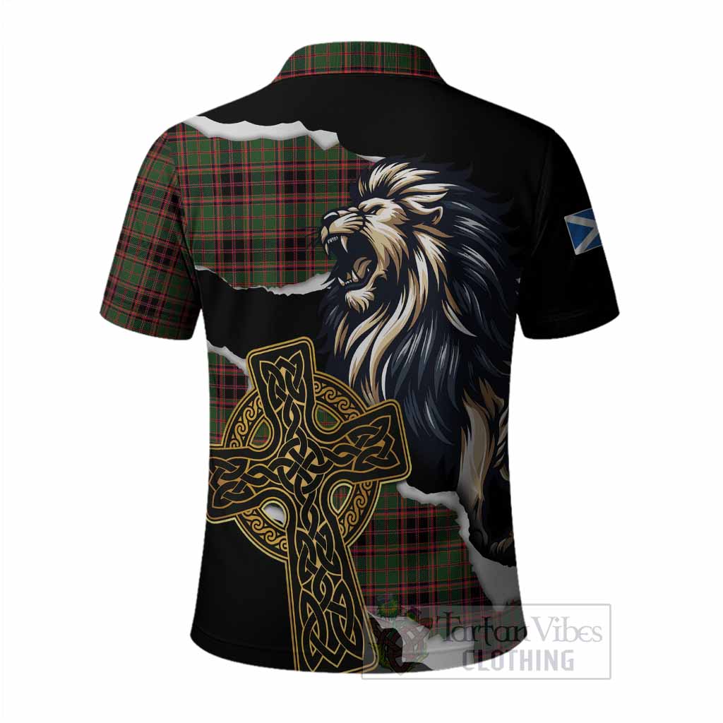 Buchan Tartan Scottish Polo Shirt Lion Celtic Heritage