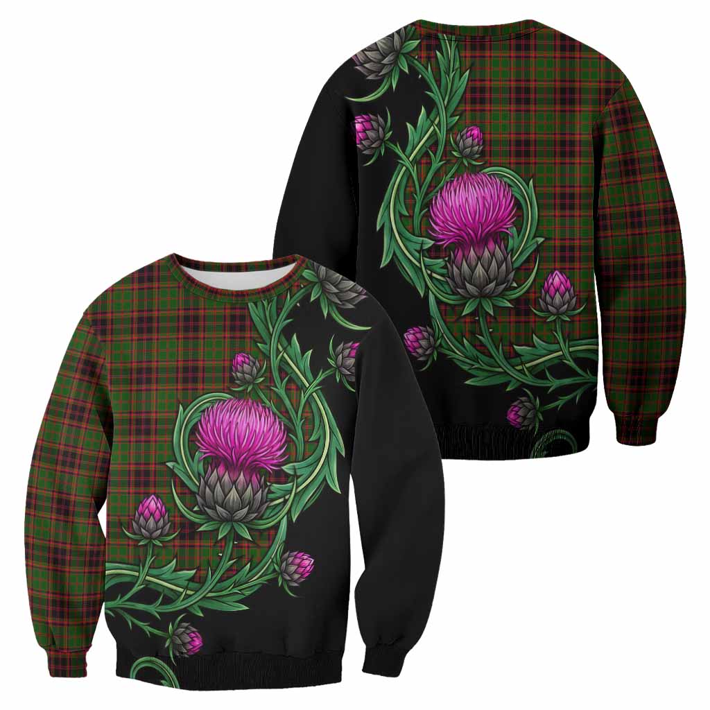 Buchan Tartan Sweatshirt Resilient Scottish Thistle - Tartan Vibes Clothing