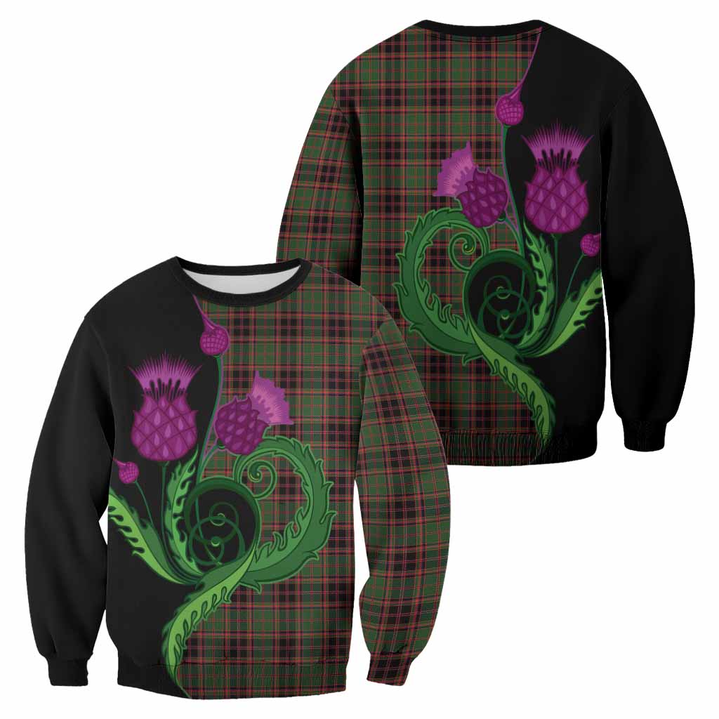 Buchan Tartan Sweatshirt Traditional Scottish Thistle