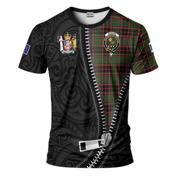 Buchan Tartan T-Shirt New Zealand Pattern Unique Zipper Stylized