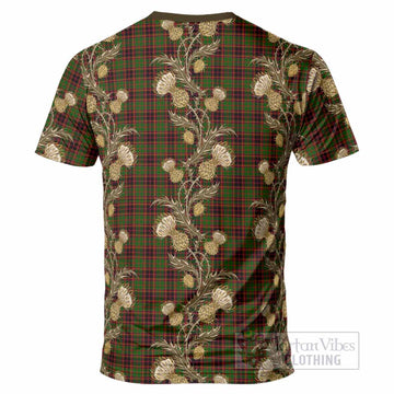 Buchan Tartan T-Shirt Seamless Scottish Thistle Flowers