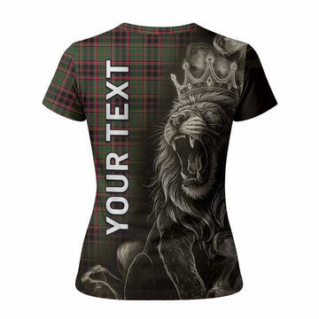 Buchan Tartan Women T shirt Roaring Lion Heritage
