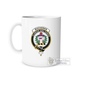 Buchanan Family Crest Ceramic Mug One Size 11oz size - 2D-tartanvibesclothing
